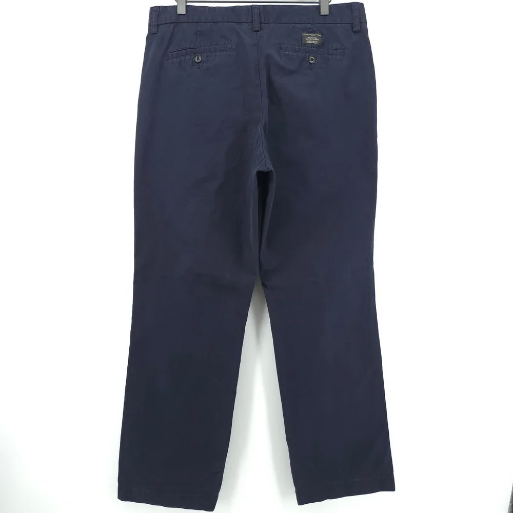 Banana Republic Mens Pants Dawson 34x32 Navy Blue Straight Leg Chino